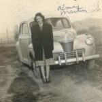 Alma Martin with car