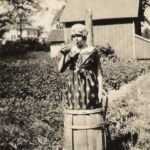 Wilma Crawford in barrel